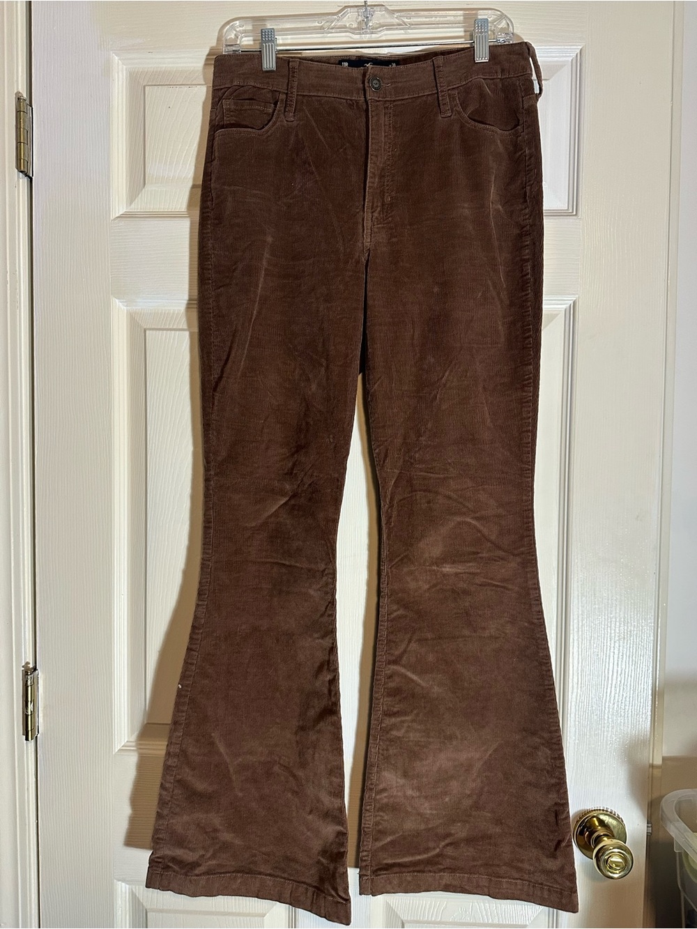 Hollister Brown Corduroy Flare Pants